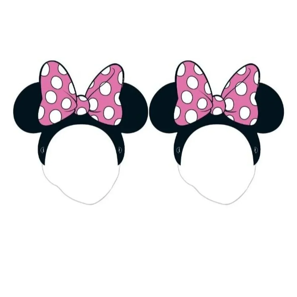 DISNEY MINNIE MOUSE PHOTO BOOTH KIT: 1-BACKDROP/ 4-WEARABLES/ 5-PROPS